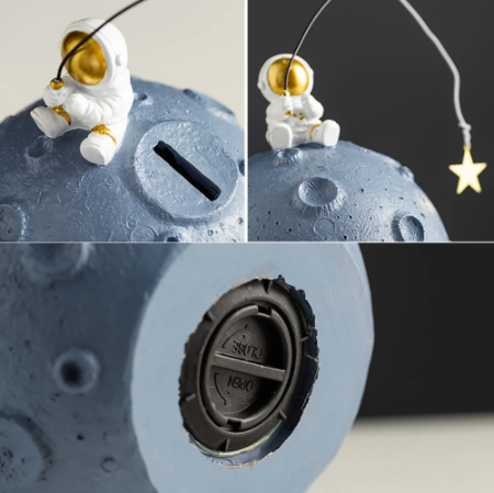 Decoração Astronauta, Adega, Enfeite de Mesa Escritório e Quarto Infantil, Design Espacial Divertido e Funcional. — foto 3