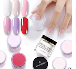 Nagellak, Nagel Infiltratie Poeder, Poeder Kleverig Poeder en Nail Art. Ontwerp moeiteloos prachtige en duurzame nageldesigns. — foto 1
