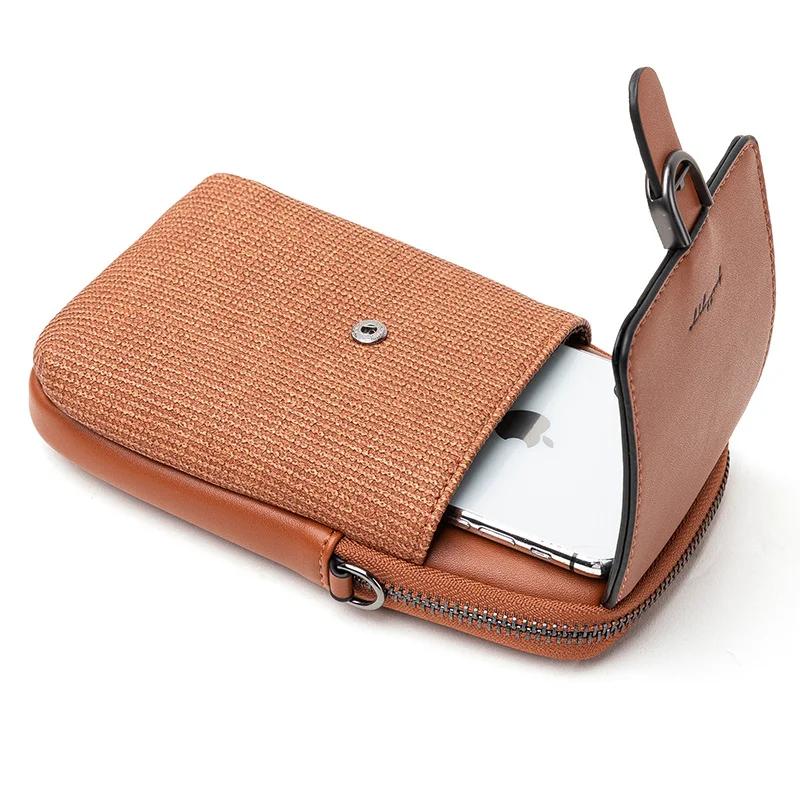 Bolsa de ombro vertical para celular, transporte seu smartphone com segurança e elegância, leve e prática, perfeita para uso diário e fácil acesso. — foto 1