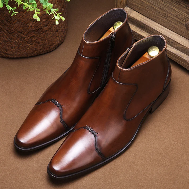 Botas Coreanas de Cabeleireiro Masculinas Moda Conforto e Estilo Sapatos de Trabalho Perfeitos Duráveis e Modernos para o Profissional da Beleza — foto 2