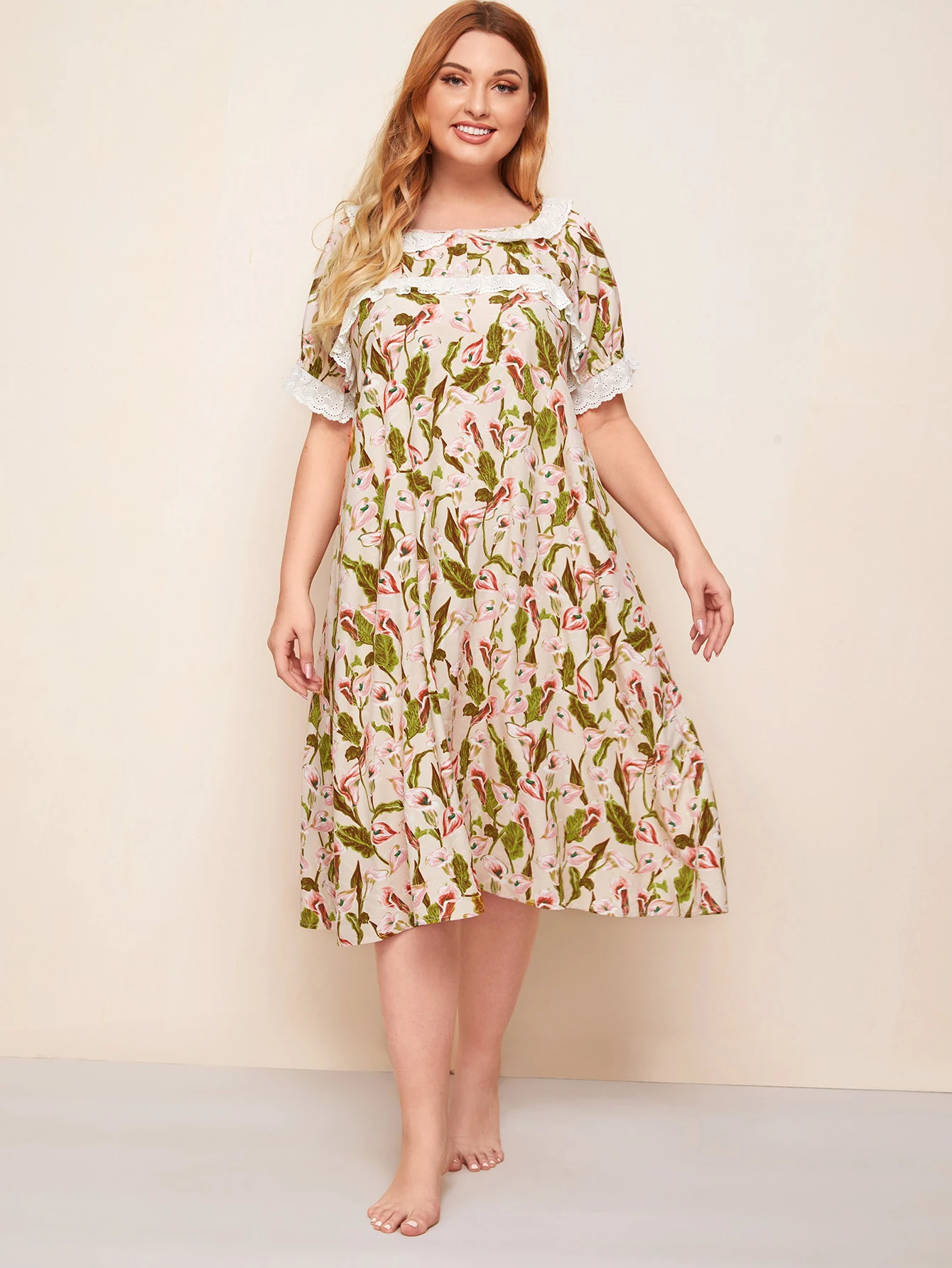 Title 18, Ladies Homewear Stitching Elastic Printing Nig...