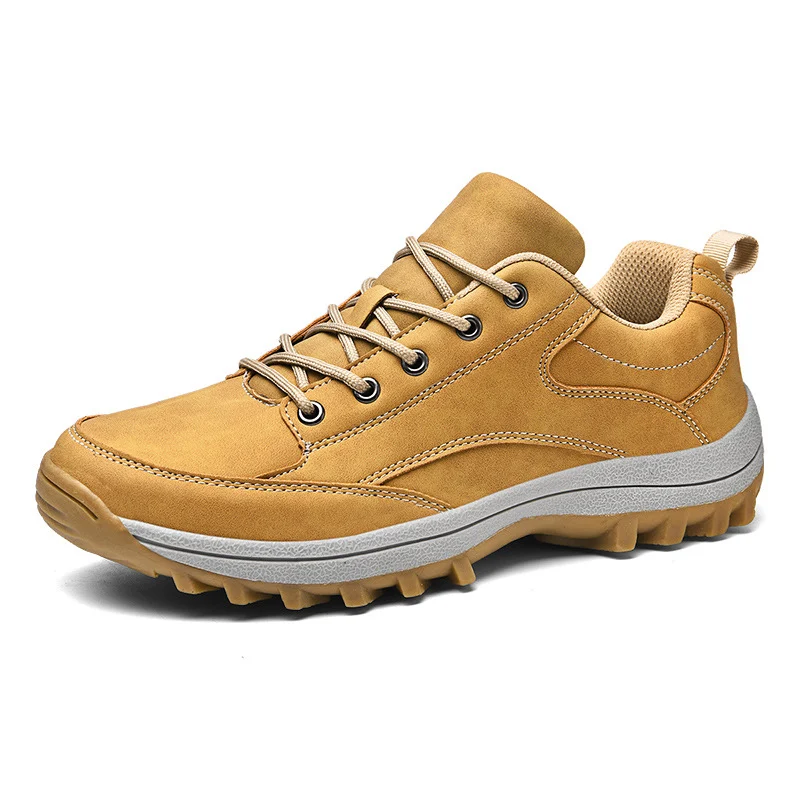 Botas de caminhada masculinas de cano alto para outdoor. Conforto, durabilidade e tração superior em trilhas e aventuras ao ar livre. — foto 8