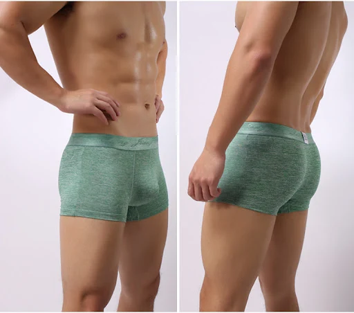 Title 6, Trendy mid waist boxer shorts for young men, of...