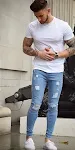 Modieuze Gescheurde Broeken Stijlvolle Destroyed Jeans voor een Casual Look Comfortabele Pasvorm en Trendy Uitstraling Perfect voor een Urban Look — foto 3