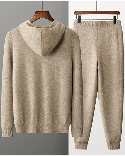 Title 4, Thickened Casual Sports Cashmere Suit for ultim...