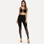 Ladies' Thin High-Waist Lace Rose Cropped Trousers, Stylish Comfort for Summer, Perfect Fit and Elegant Look. — photo 1