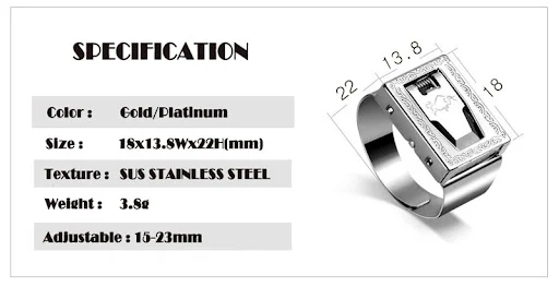 Title 11, Anillo Lobo Autodefensa Dream Watcher Protege c...