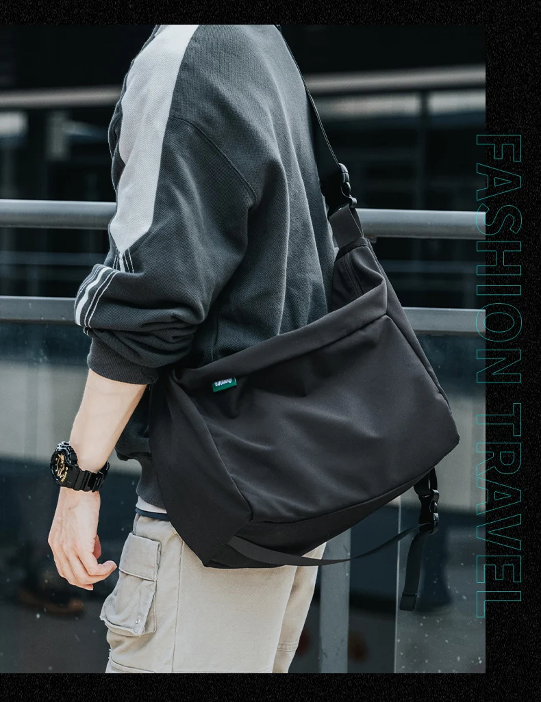 Title 8, Mens Messenger Bag Casual Oxford Fabric Durabl...