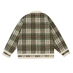 American Retro Plaid Lapel Cotton-padded Coat, a warm and stylish winter coat for women, offering comfort and classic vi — photo 12