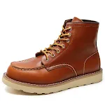Men's Workwear Retro First Layer Slip-On Flat Martin Boots, easy slip-on design, comfortable and durable boots for work, — photo 3