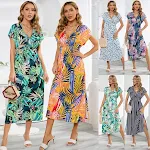 Vestido fashion com mangas morcego, decote em V e alças charmosas. Ideal para eventos e festas. Sinta-se linda e confortável. — foto 5