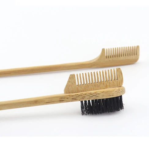 Title 1, Bamboo Wood Eyebrow Brush, Double & Triple Head...