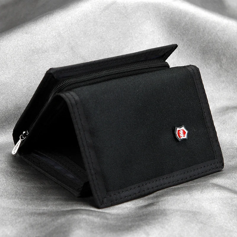Title 2, Canvas Mens Wallet Zipper Coin Purse, a practi...
