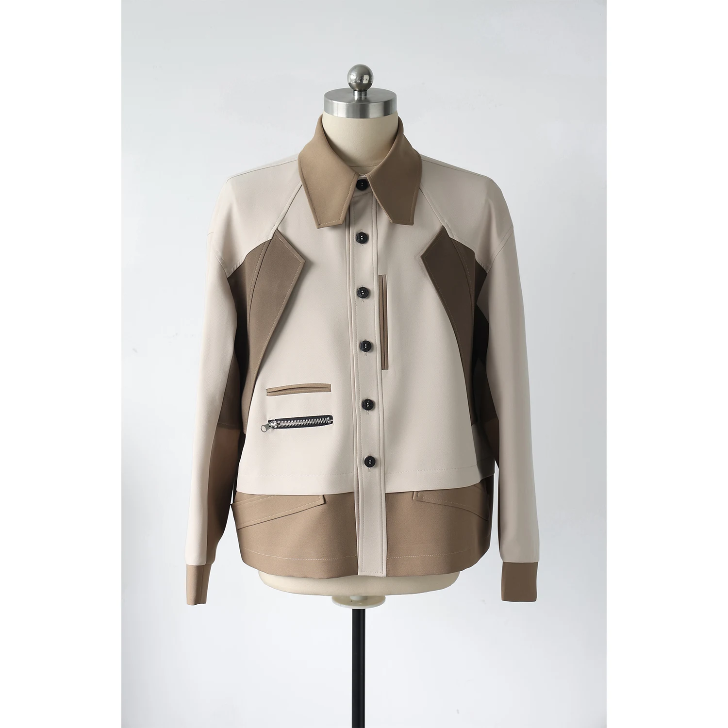 Title 3, Mens Loose-fitting Casual Color-blocking Workw...