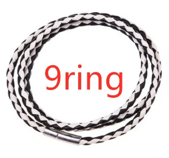 Pulseira de couro genuíno personalizada de mensagens de aço inoxidável — foto 21