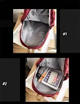 Mochila Coreana Harajuku Ulzzang Simples Retro de Lona, Estilo Casual e Moderno, Perfeita para Escola e Dia a Dia, Confortável e Charmosa — foto 3