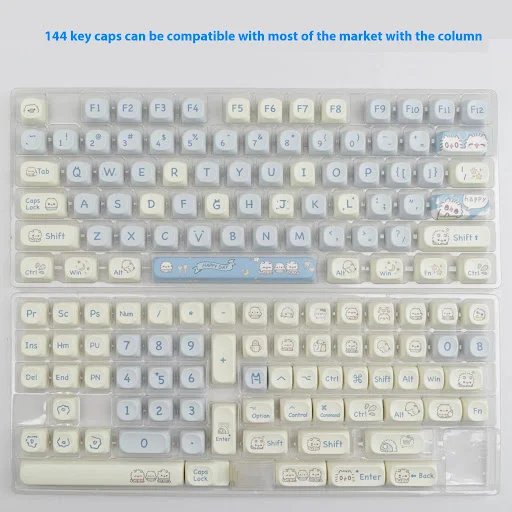 Title 15, Blue Ice Cream Teddy Bear Keycap Cute Cartoon. ...
