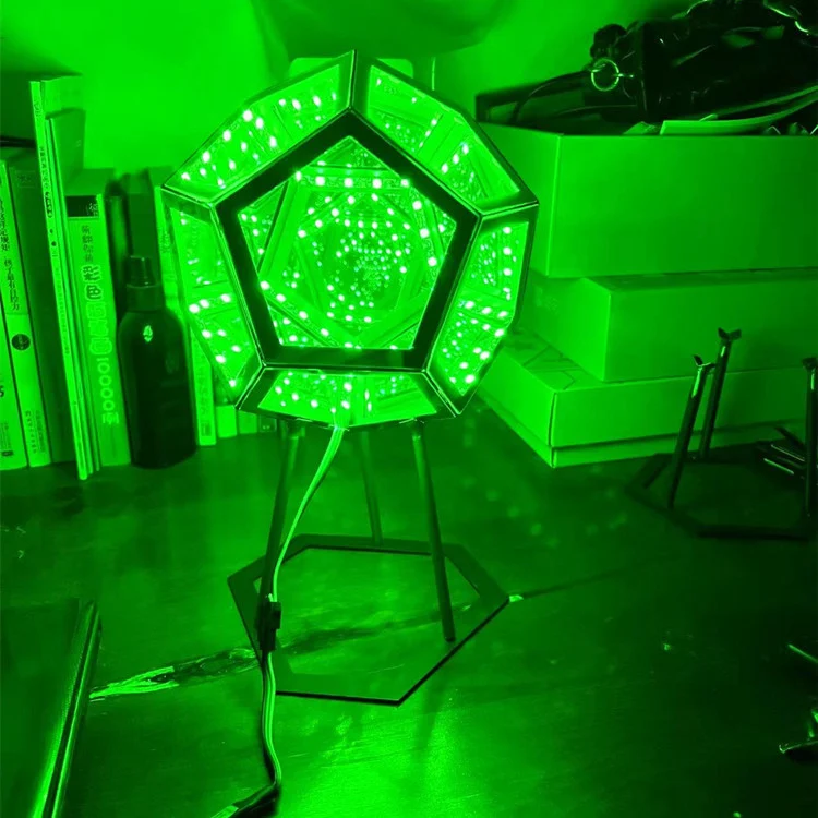 Creative Cool Unlimited Dodecahedron Small Night Lamp Color, Create a Relaxing and Colorful Atmosphere in Your Room — photo 11