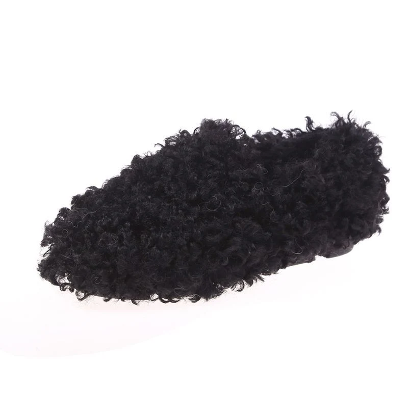Lamb Curly Women's Flat Bottom Pumps, Comfortable and Stylish Everyday Footwear, Perfect for Walking, Daily Activities a — photo 1