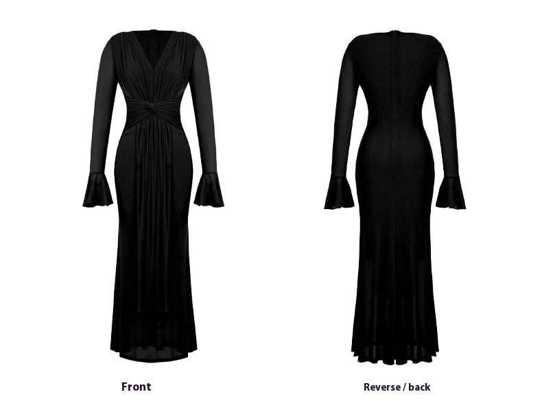 Title 9, Womens French Style Twist Design Sense Dress. ...