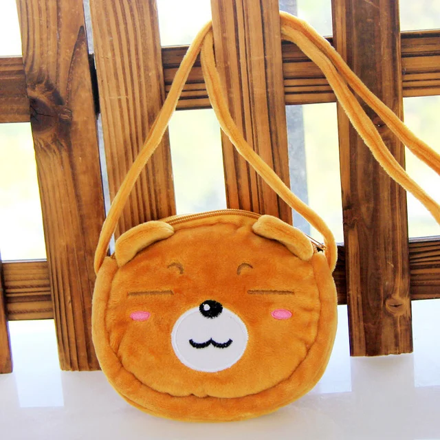 Panda Cat Rabbit Fluffi Babi Kid Kindergarten Cross-Bodi Torba — foto 11