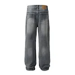 Men's Distressed Washed Denim Trousers — photo 3