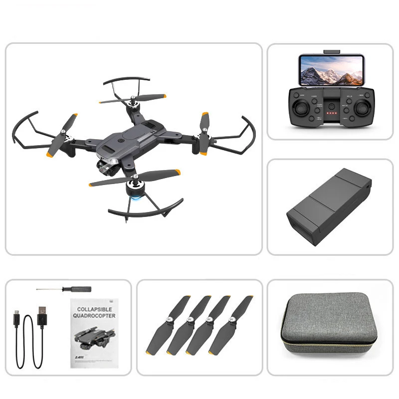 Drone dobrável ESC Dual 4K HD para fotografia aérea. Leve e portátil, perfeito para capturar fotos e vídeos incríveis com alta resolução. — foto 2