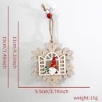 New Wooden DIY Christmas Tree Ornaments for Windows, Elderly Decorations, Craft and create your own unique Christmas win — photo 3