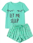 Zomer dames tweedelige set met letterprint, T-shirt met korte mouwen en shorts, ideaal voor een casual en comfortabele look. — foto 2