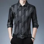 Men's Long Sleeved Thin Shirts for Middle Aged and Elderly Gentlemen, Lightweight and Breathable, Perfect for Warm Weath — photo 3