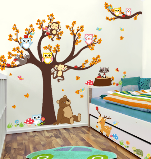 Title 8, Cute Forest Bedroom Living Room Childrens Room...