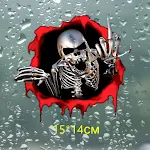 Printing Reflective Metal Skull Bumper Stickers Create durable and eye-catching reflective stickers for your vehicle. Ad — photo 10