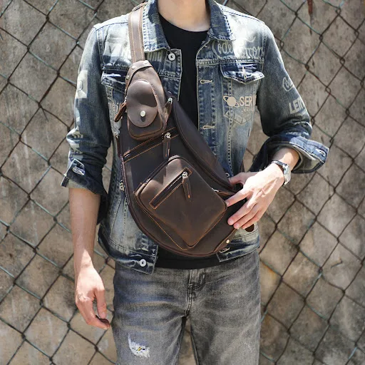 Title 5, Bolsa Mensageiro Masculina de Grande Capacidade...