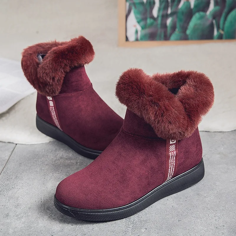 Botas de tornozelo Plus Fleece Espessas Sapatos de algodão para idosos e idosos Conforto e calor para o inverno — foto 2