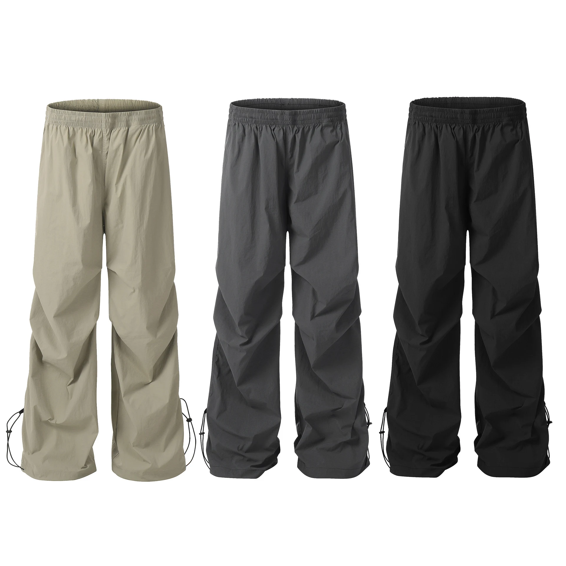 Pantaloni Casual da Lavoro Paracadutista Dritti Caviglia Legata Comodi e Resistenti per l'Uso Quotidiano Stile Versatile Perfetti per Ogni Attività — foto 1