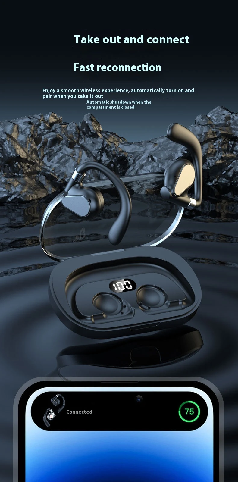 Digital Transparent Bass Bluetooth Headset Experience crystal-clear audio and wireless freedom. Perfect for music, calls — photo 18