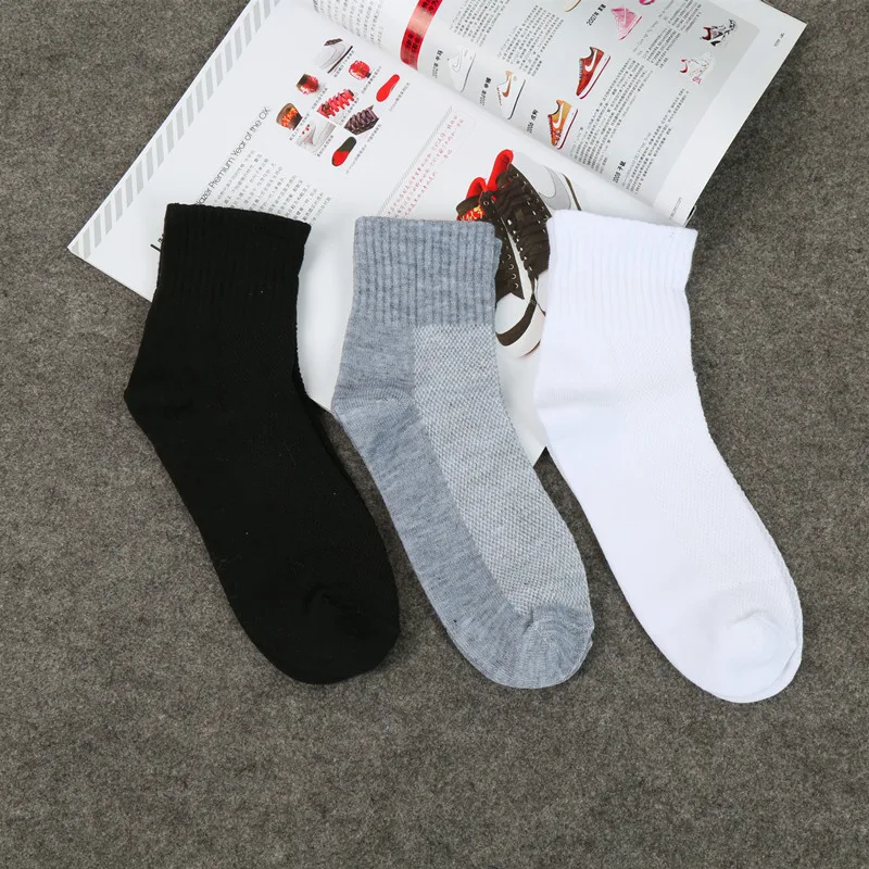 Title 6, Solid Mesh Mens Socks Plain Classic Summer Bre...