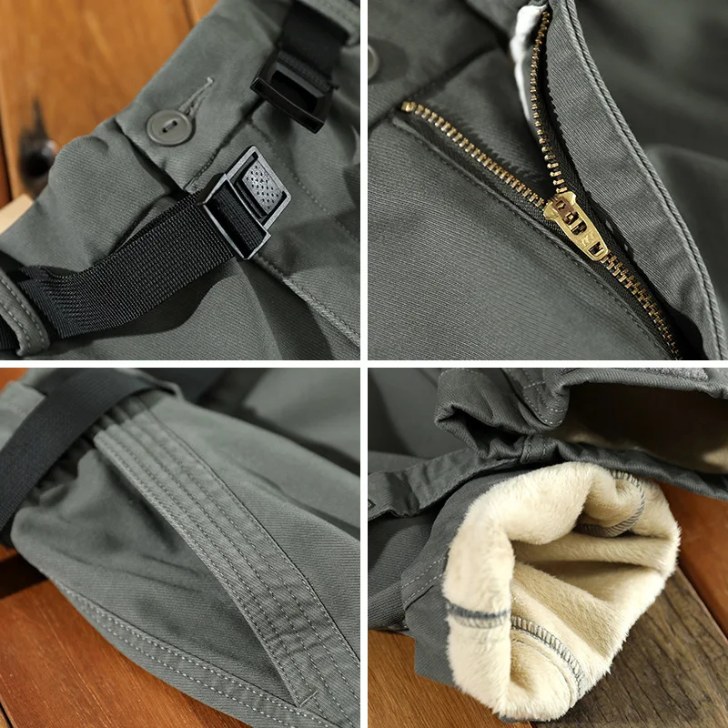 Title 5, Heren Velvet gevoerde casual werkbroek. Comfort...