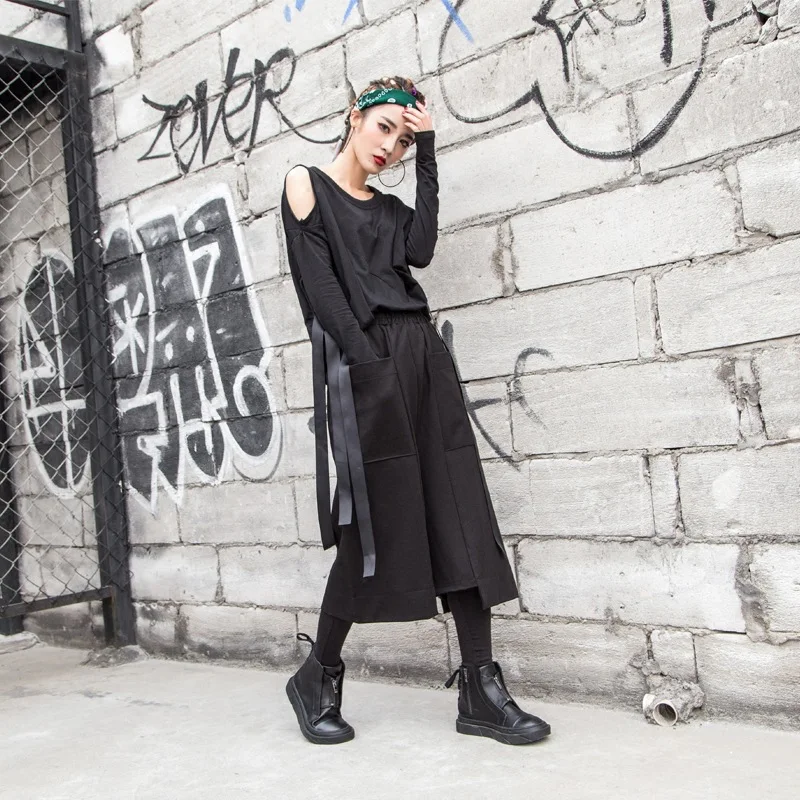 Calças de perna larga femininas primavera outono cropped casuais soltas perna reta Conforto e estilo para mulheres — foto 5