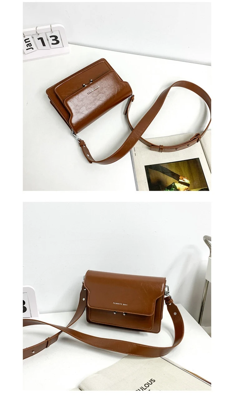 Title 15, Simple PU Small Square Student Fashion Casual A...