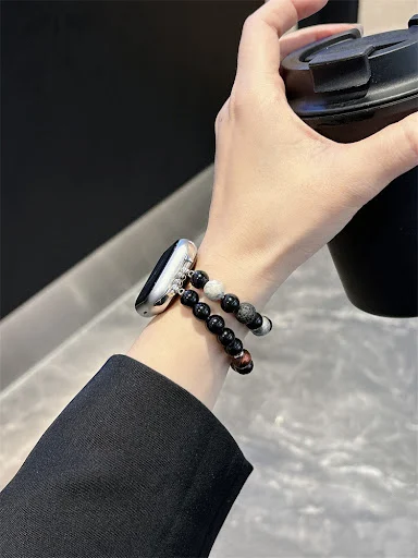 Title 13, Ink Beaded Strap iWatch 87654 Bracelet – Elevat...