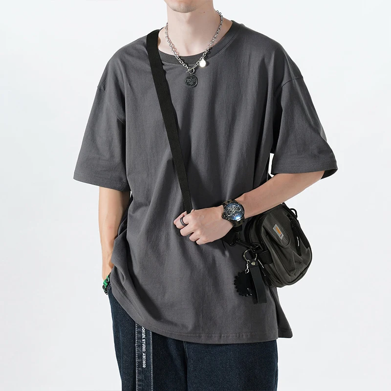Autumn Men's Short-sleeved T-shirt Cotton Round Neck comfortable and breathable for everyday wear, perfect for casual st — photo 7
