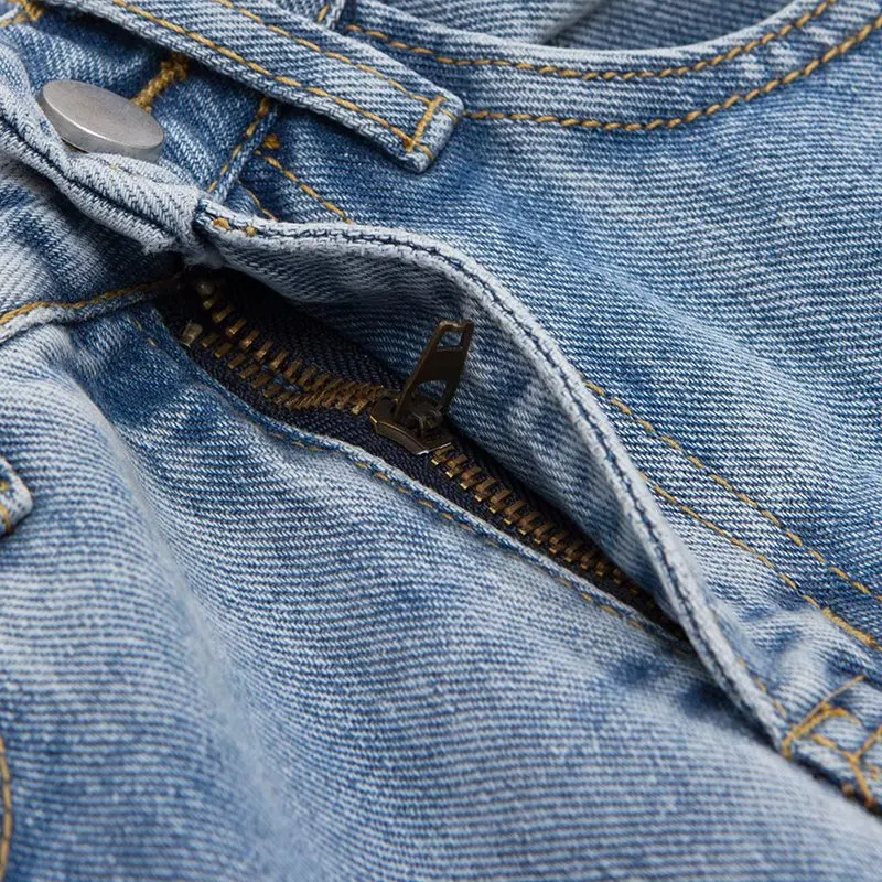 Title 16, Mopping Wide-leg Denim Trousers for Autumn and ...