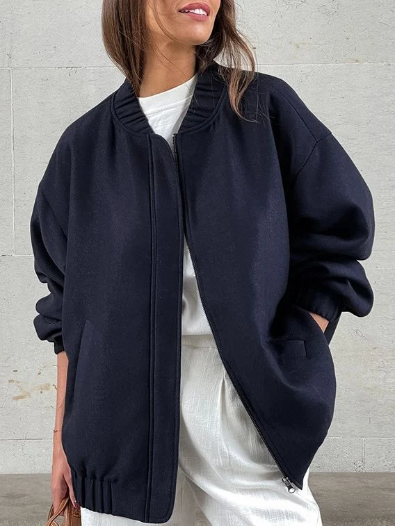 Giacca da baseball da donna, giubbotto antivento uniforme. Perfetta per il tempo libero e lo sport. Stile e protezione dal vento per ogni occasione. — foto 3