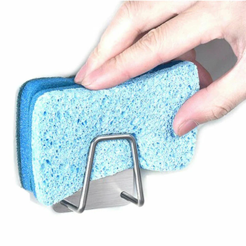 Title 2, Dishcloth sponge drain rack for kitchen organiz...