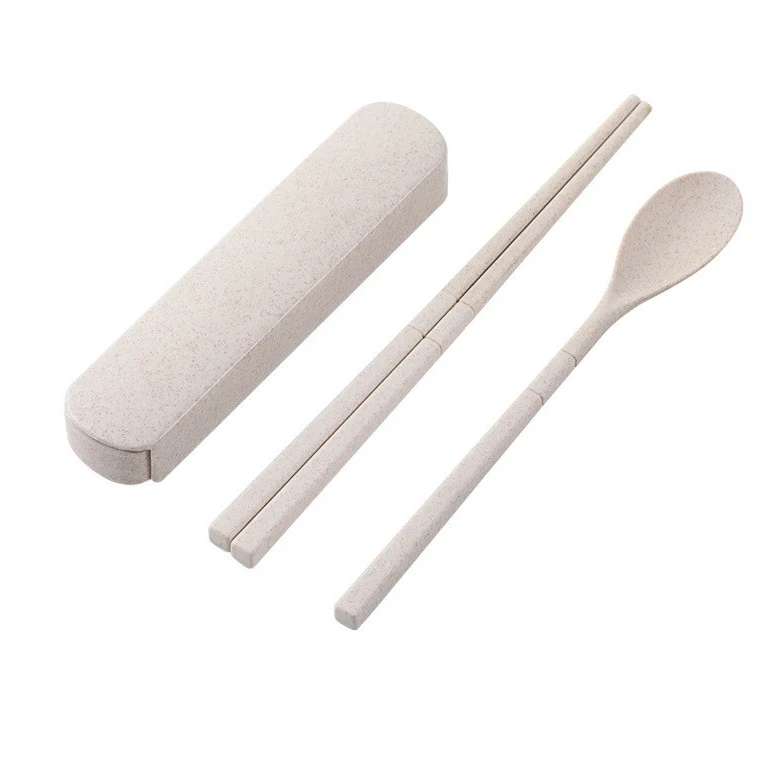 Title 5, Wheat Straw Folding Tableware Set for Eco-Frien...