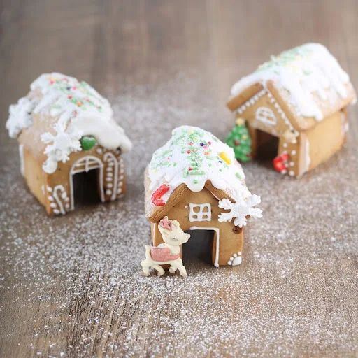 Title 6, Christmas Mini House Stainless Steel Mould Bake...