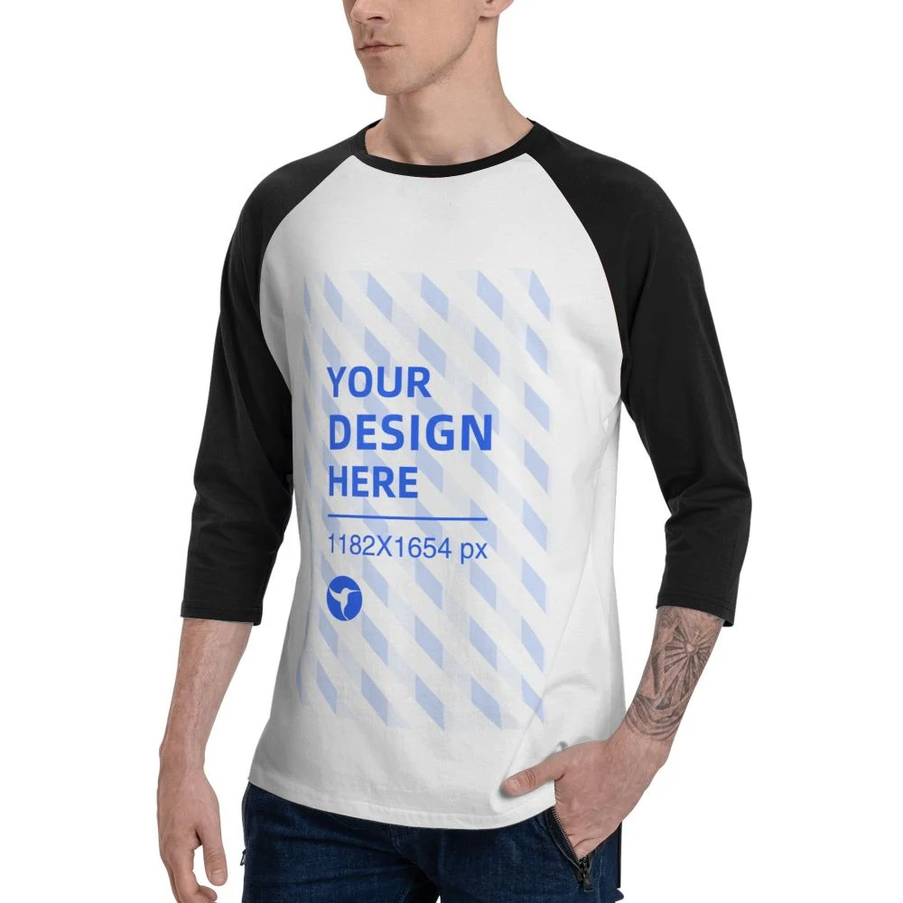 Men's Raglan Sleeve Crew Neck T-Shirt, designed for comfort and style. Perfect for everyday wear, offering freedom of mo — photo 4