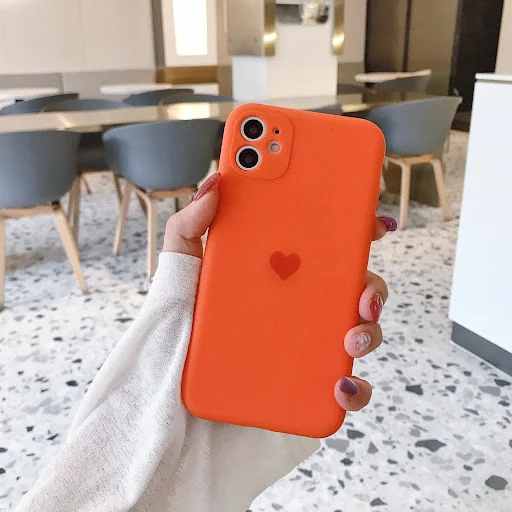 Title 7, Liquid Heart Frosted Mobile Phone Case. Protect...