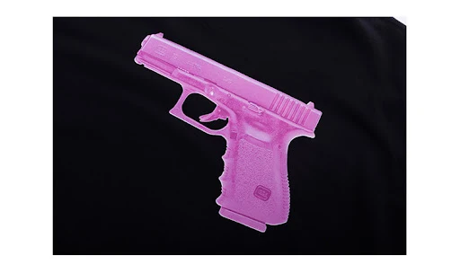 Title 8, Pink Pistol Couple Loose Short Sleeves